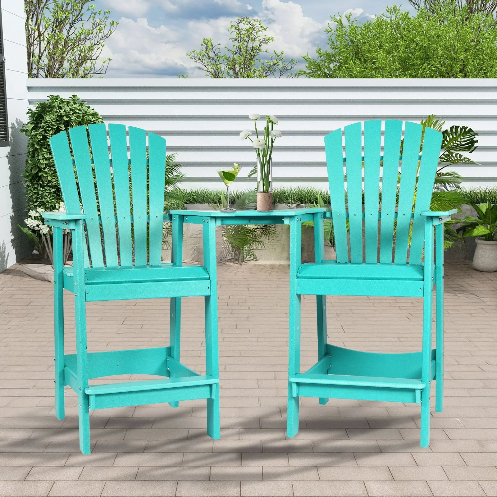 Tall_Adirondack_Chairs_Set_of_2_HDPE_Patio_Bar_Stool_with_Connecting_Tray_Aoodor_Cyan-7-1