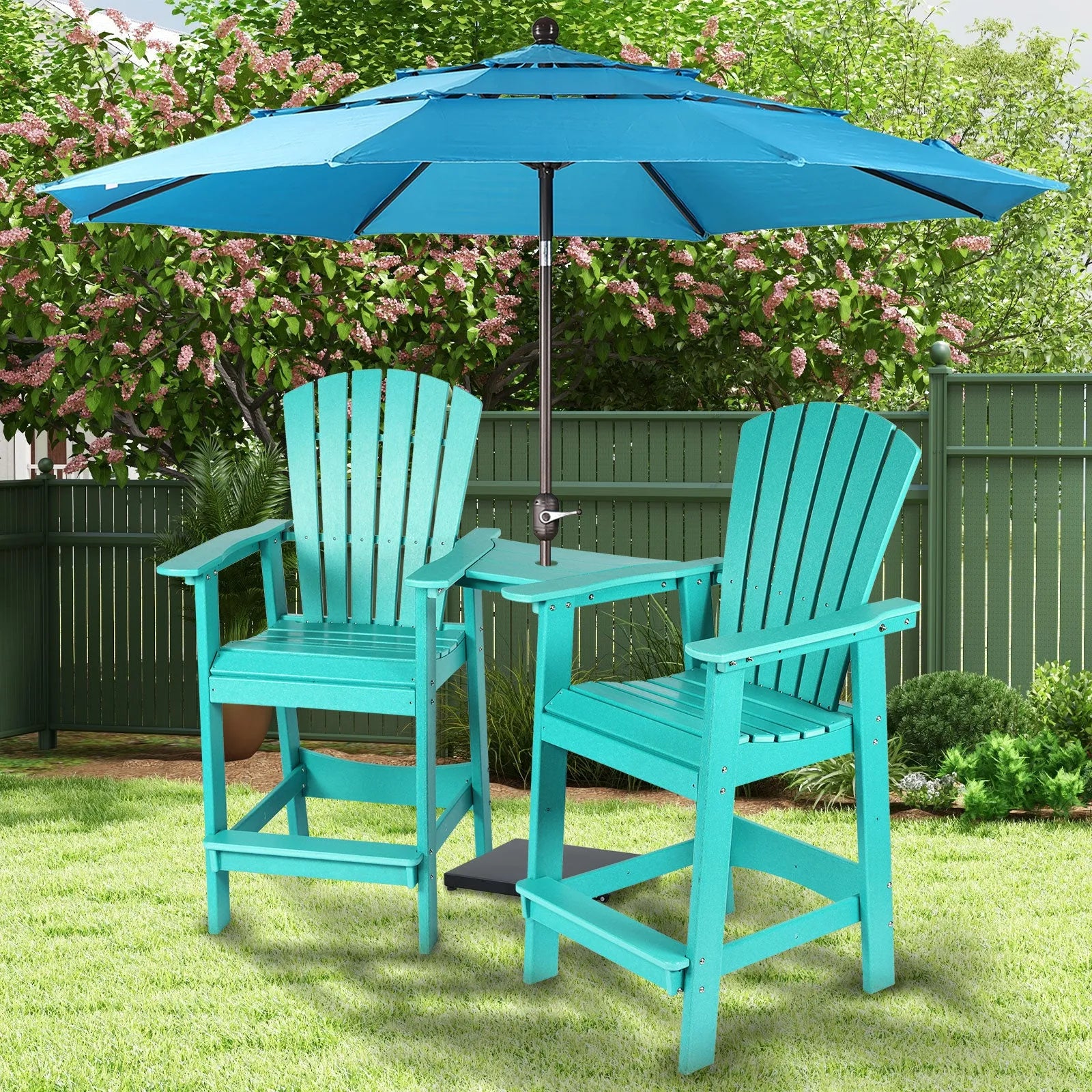 Tall_Adirondack_Chairs_Set_of_2_HDPE_Patio_Bar_Stool_with_Connecting_Tray_Aoodor_Cyan-8-1